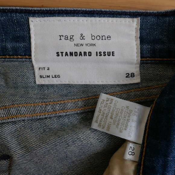 Rag and Bone Standard Issue Fit 2 Slim Leg Jeans - Picture 8 of 16